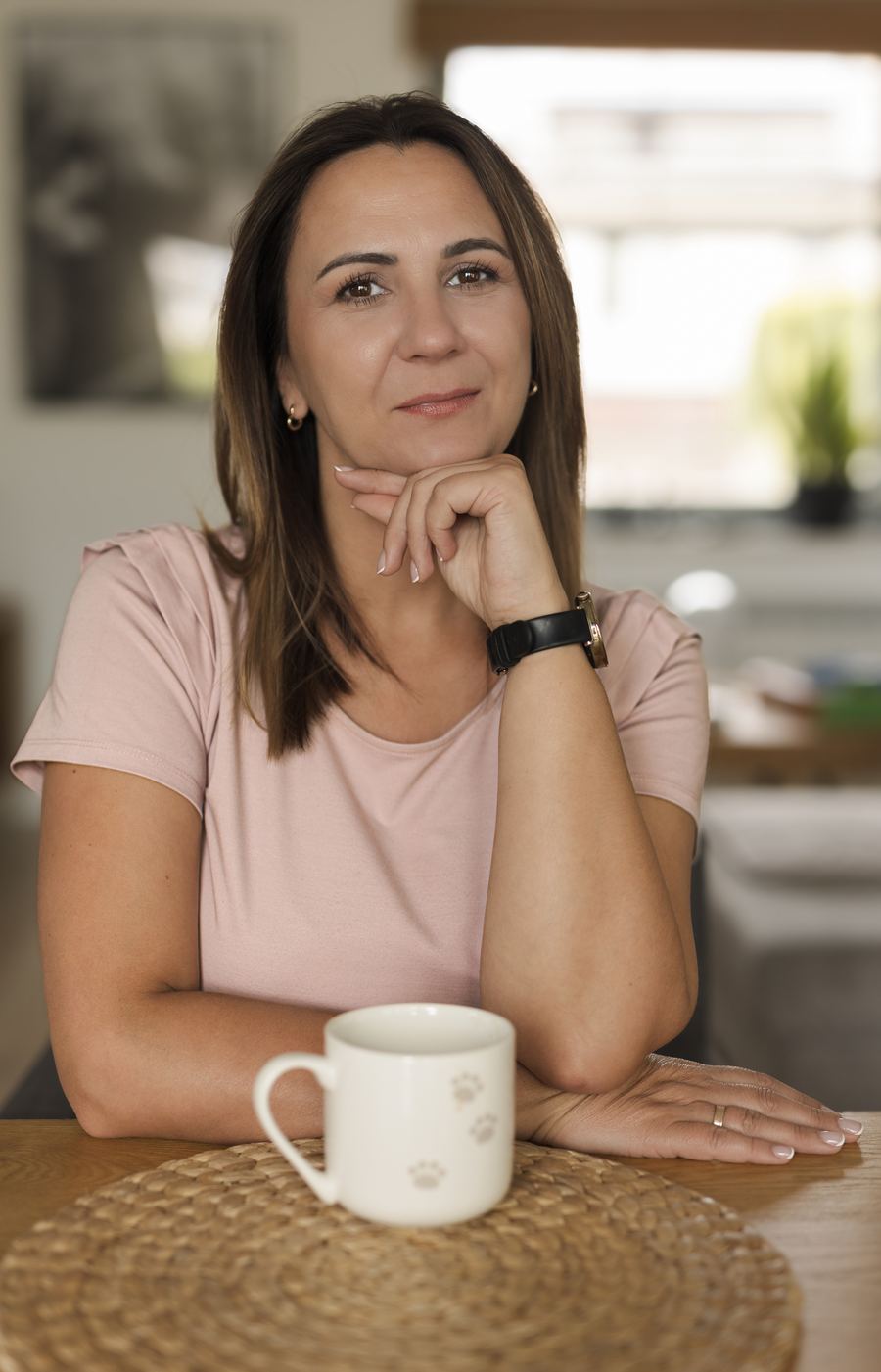 Edyta Radajewska w rozmowie, ciepła i uważna atmosfera